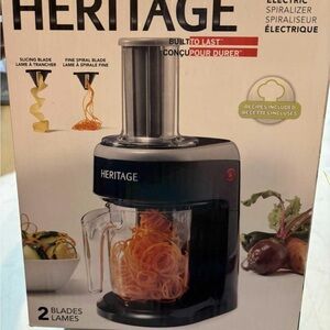Heritage Electric Spiralizer - Black and Silver